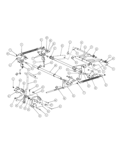 Lift Assembly (Nov. 2003 And After) Diagram and Parts List for M54-KW 53BB5DBW750-23-HP Cub Cadet Lawn Tractor